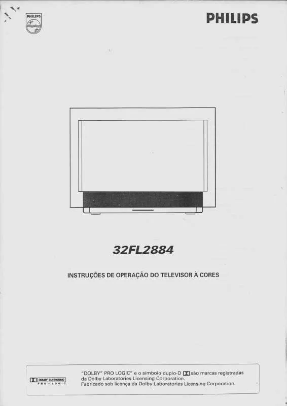 Mode d'emploi PHILIPS 32FL2884-54R