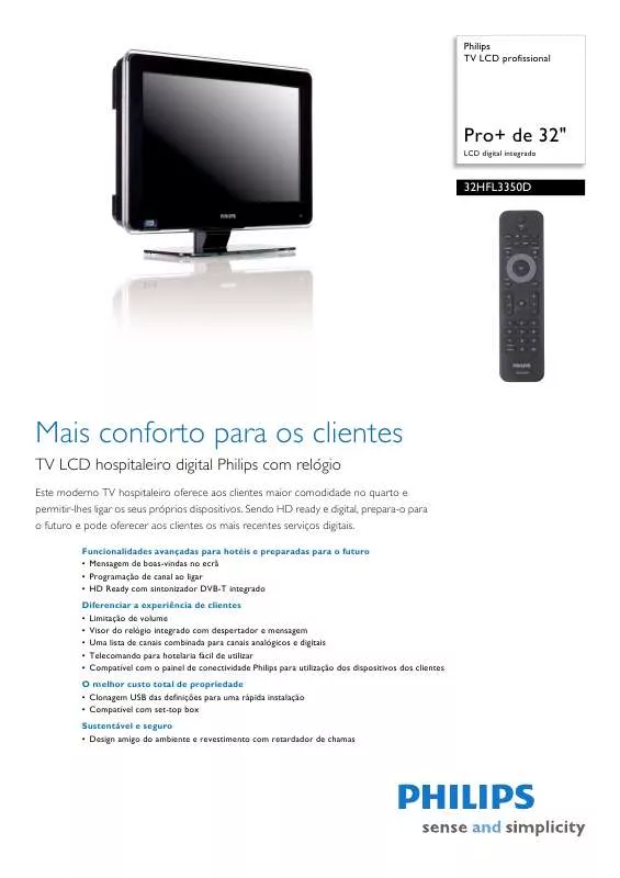 Mode d'emploi PHILIPS 32HFL3350D