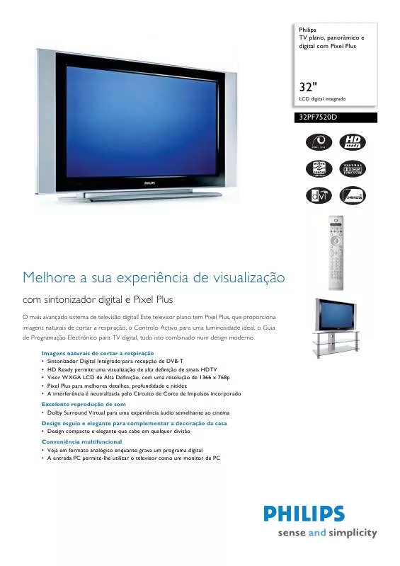 Mode d'emploi PHILIPS 32PF7520D