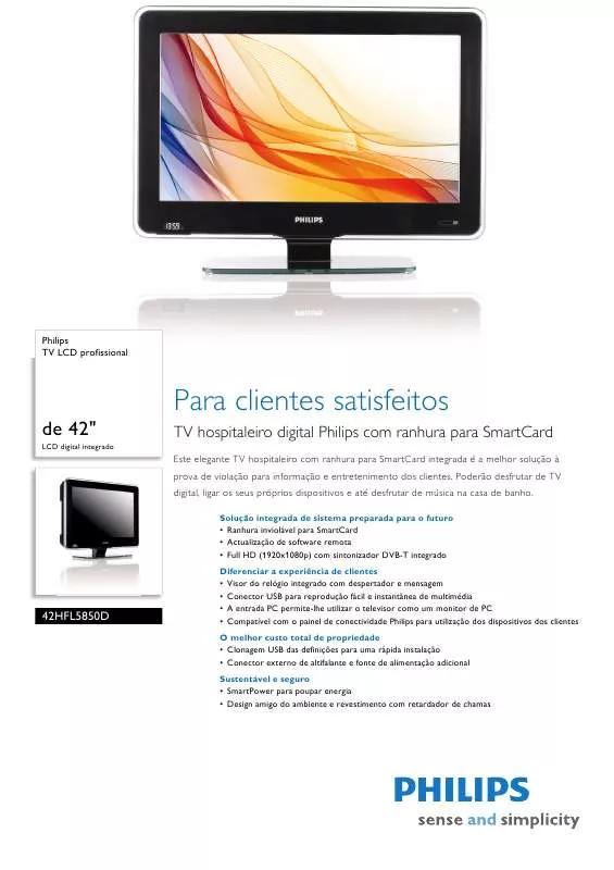 Mode d'emploi PHILIPS 42HFL5850D