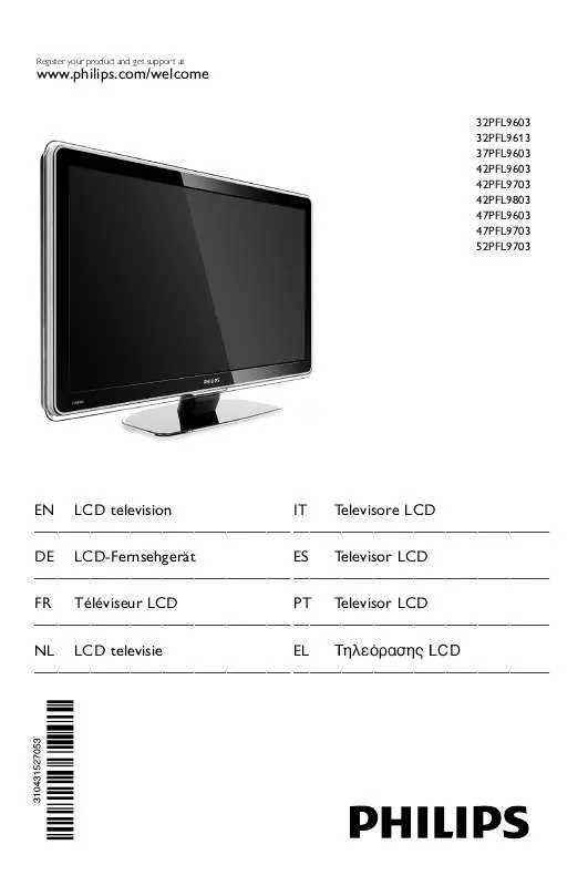 Mode d'emploi PHILIPS 42PFL9603D