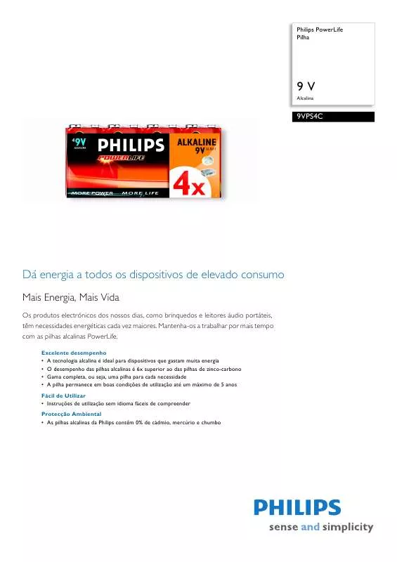 Mode d'emploi PHILIPS 9VPS4C