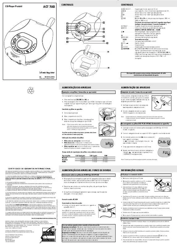 Mode d'emploi PHILIPS ACT7583