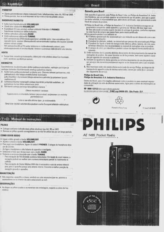 Mode d'emploi PHILIPS AE1495