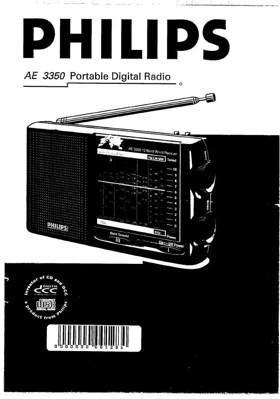 Mode d'emploi PHILIPS AE3350