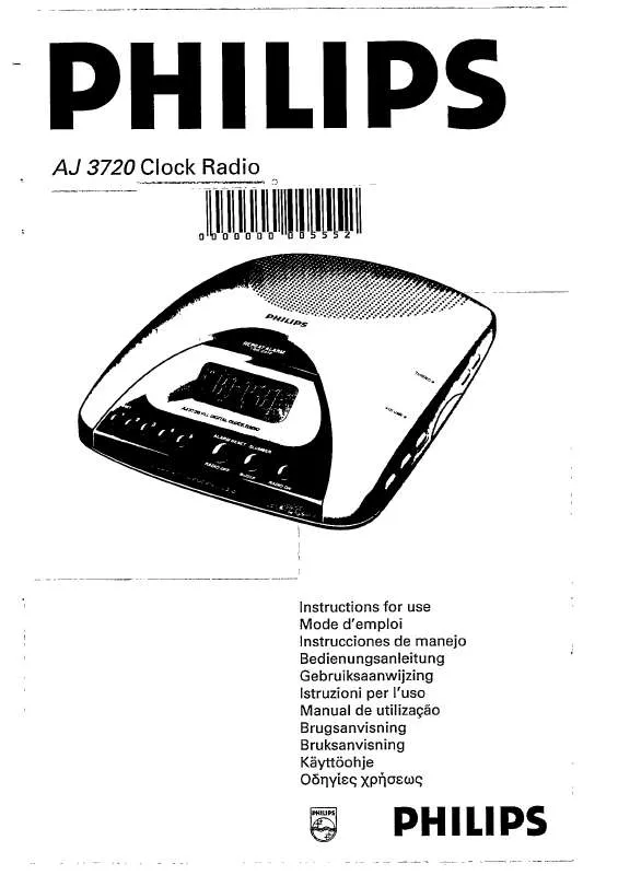 Mode d'emploi PHILIPS AJ3720