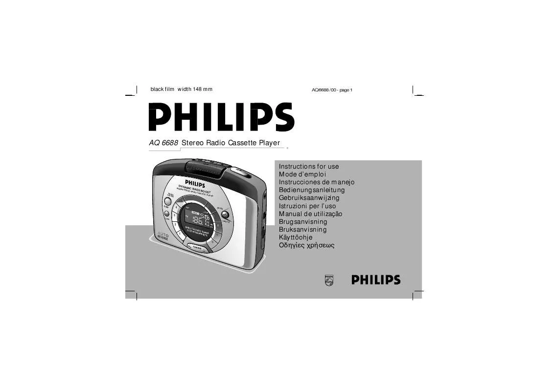 Mode d'emploi PHILIPS AQ6688