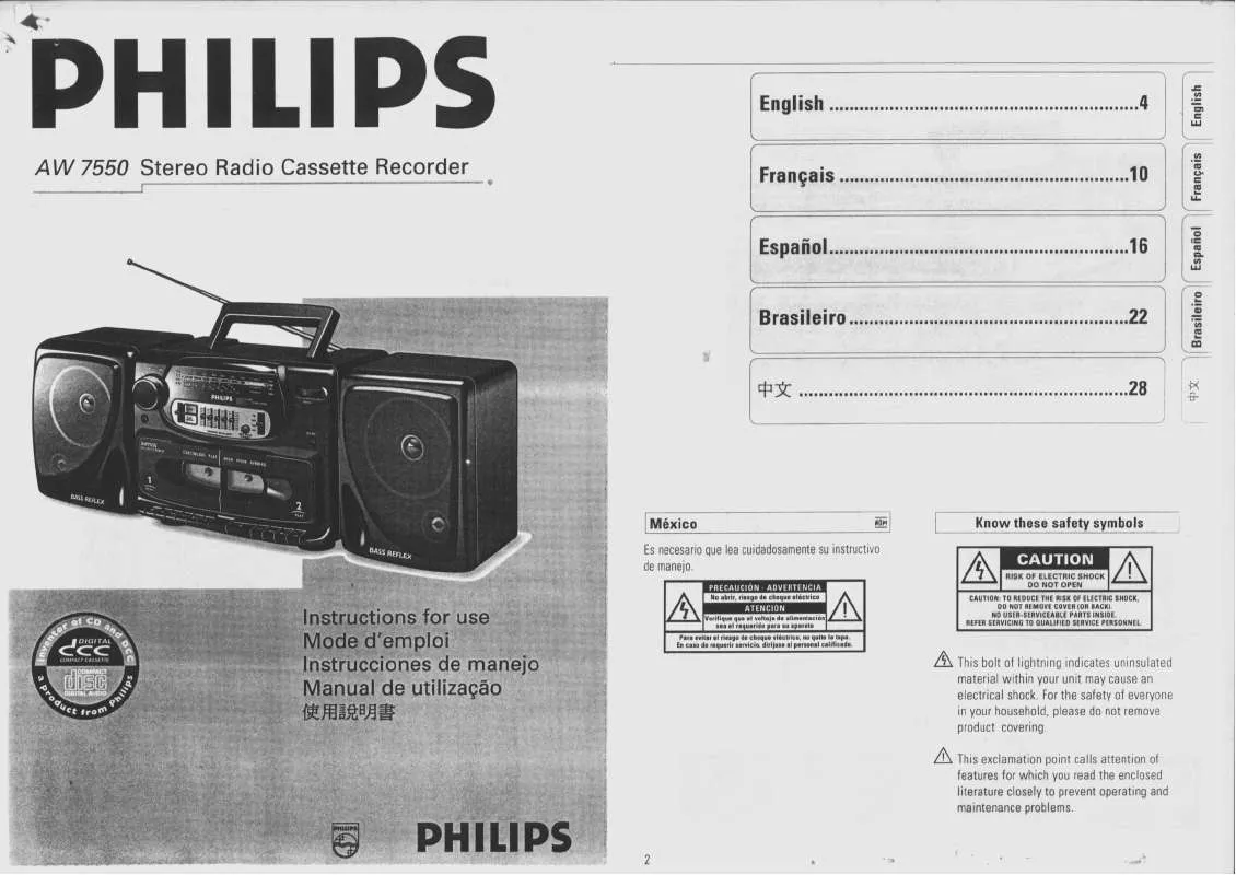 Mode d'emploi PHILIPS AW7550