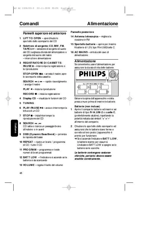 Mode d'emploi PHILIPS AZ1018