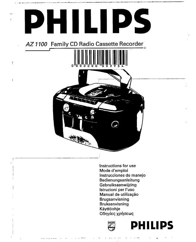 Mode d'emploi PHILIPS AZ1103