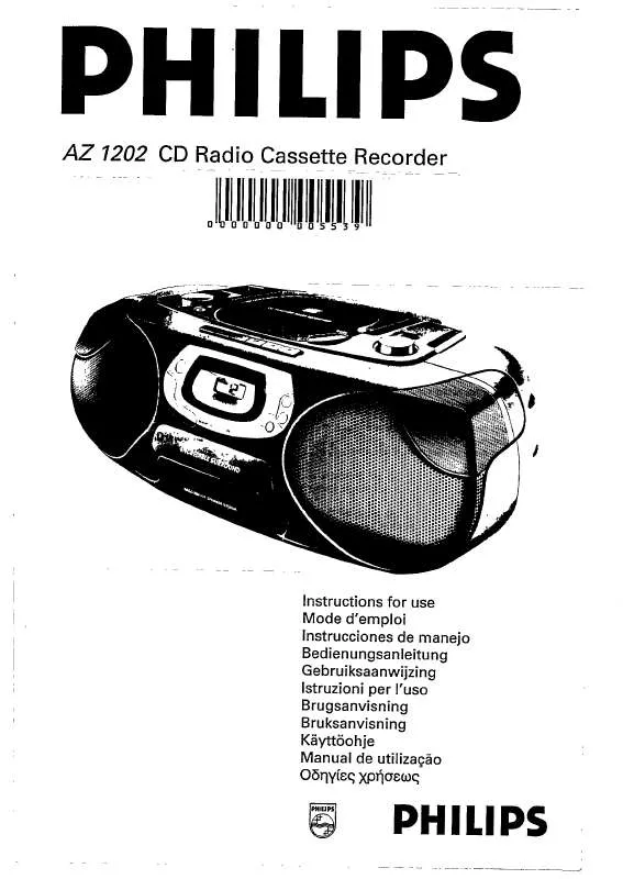 Mode d'emploi PHILIPS AZ1202