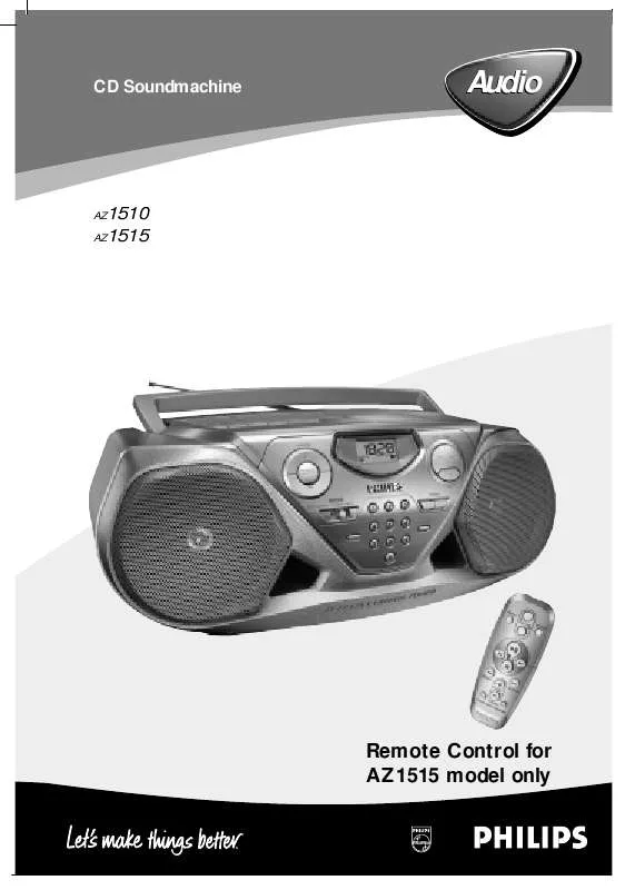 Mode d'emploi PHILIPS AZ1510-00C