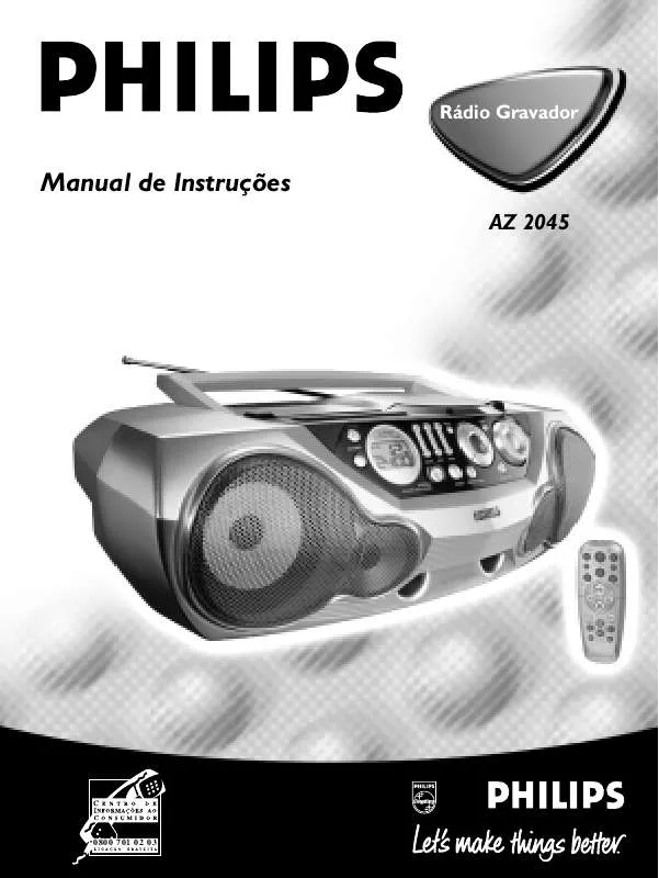 Mode d'emploi PHILIPS AZ2045