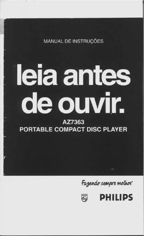 Mode d'emploi PHILIPS AZ7363