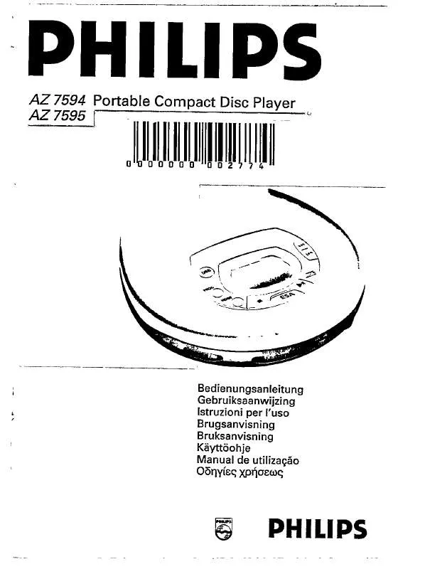 Mode d'emploi PHILIPS AZ7794