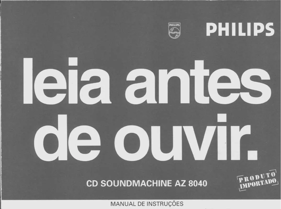 Mode d'emploi PHILIPS AZ8040