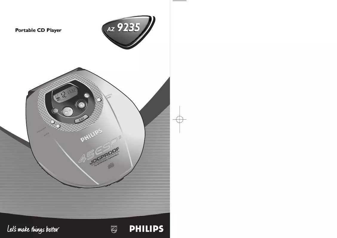 Mode d'emploi PHILIPS AZ9235