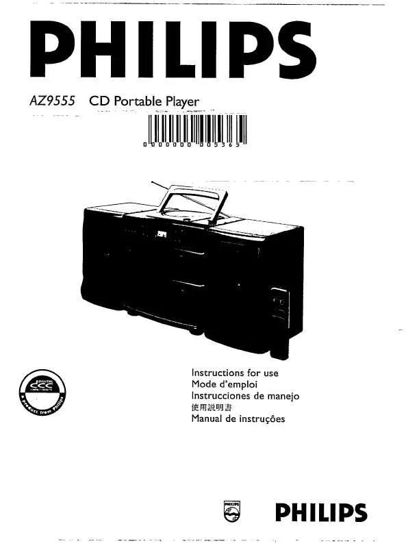 Mode d'emploi PHILIPS AZ9555