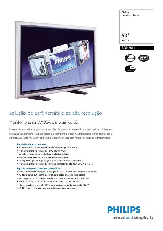 Mode d'emploi PHILIPS BDH5011