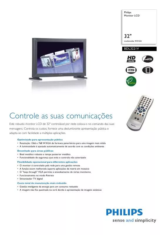 Mode d'emploi PHILIPS BDL3221V