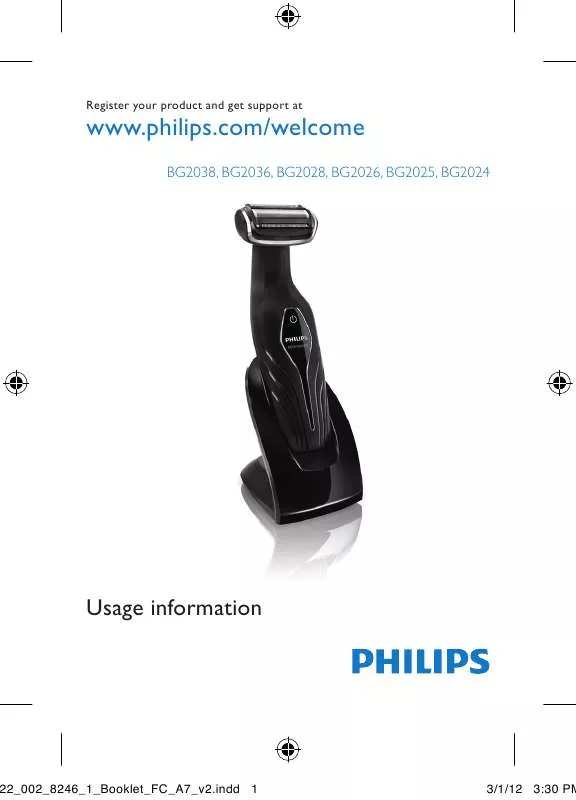 Mode d'emploi PHILIPS BG2038