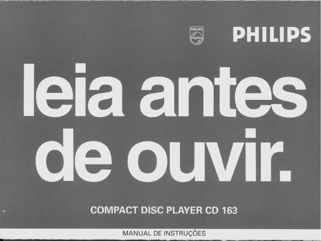 Mode d'emploi PHILIPS CD163