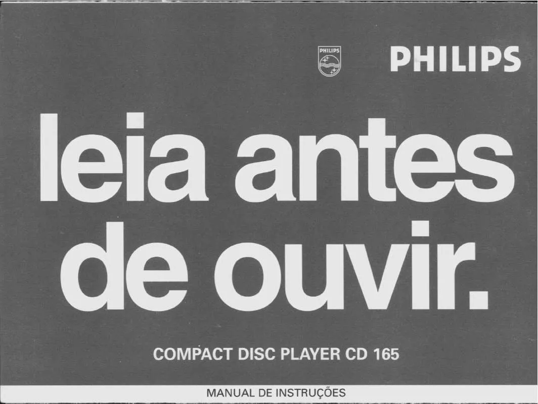 Mode d'emploi PHILIPS CD165