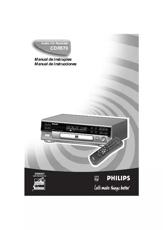 Mode d'emploi PHILIPS CDR570-01S