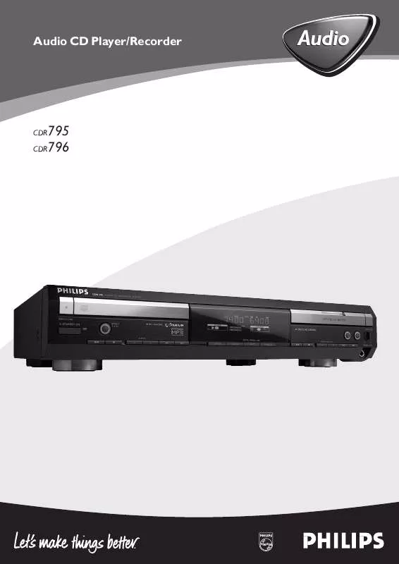 Mode d'emploi PHILIPS CDR795