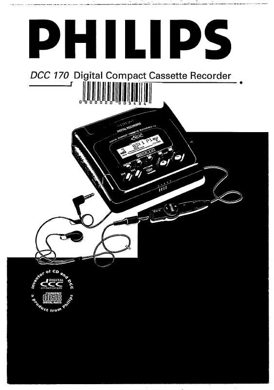 Mode d'emploi PHILIPS DCC170