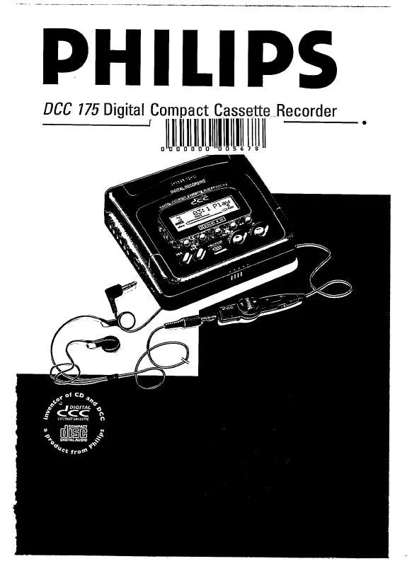 Mode d'emploi PHILIPS DCC175