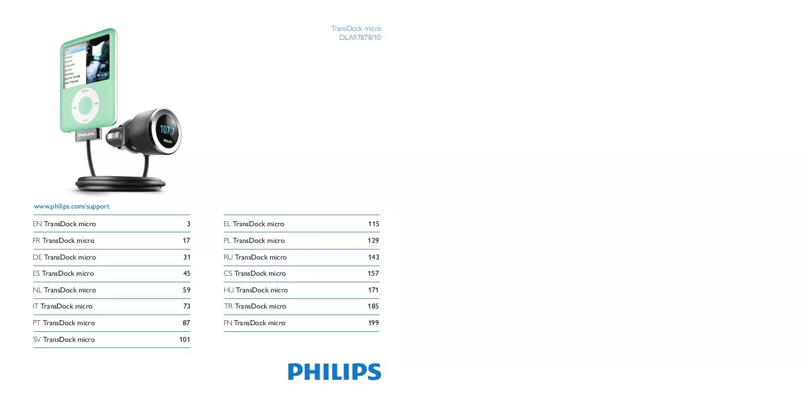 Mode d'emploi PHILIPS DLA97878