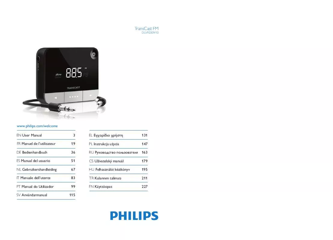 Mode d'emploi PHILIPS DLV92009