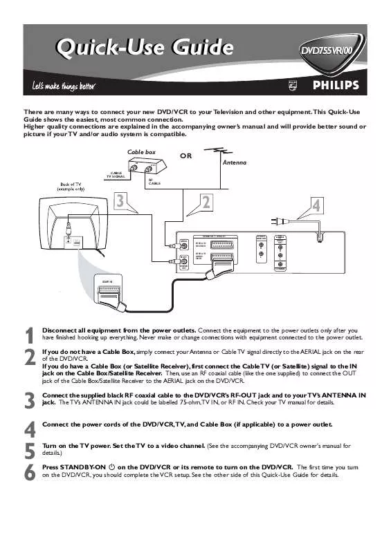 Mode d'emploi PHILIPS DVD755VR