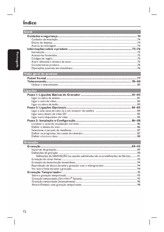 Mode d'emploi PHILIPS DVDR3432V