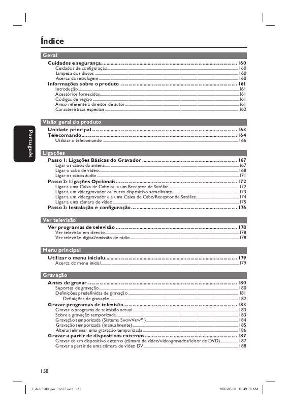 Mode d'emploi PHILIPS DVDR5500