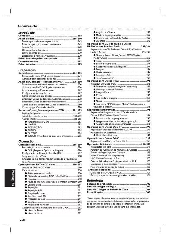 Mode d'emploi PHILIPS DVP3100V