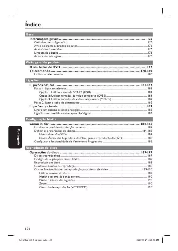 Mode d'emploi PHILIPS DVP3264