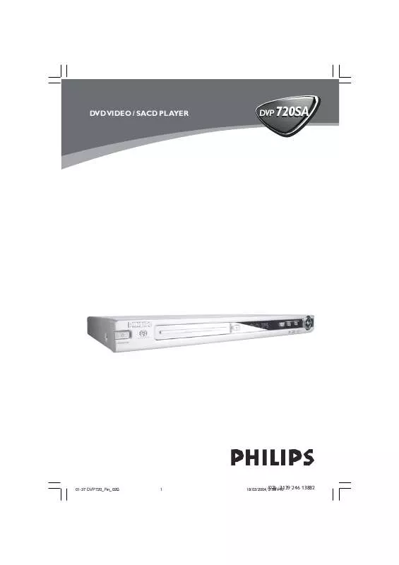 Mode d'emploi PHILIPS DVP720SA