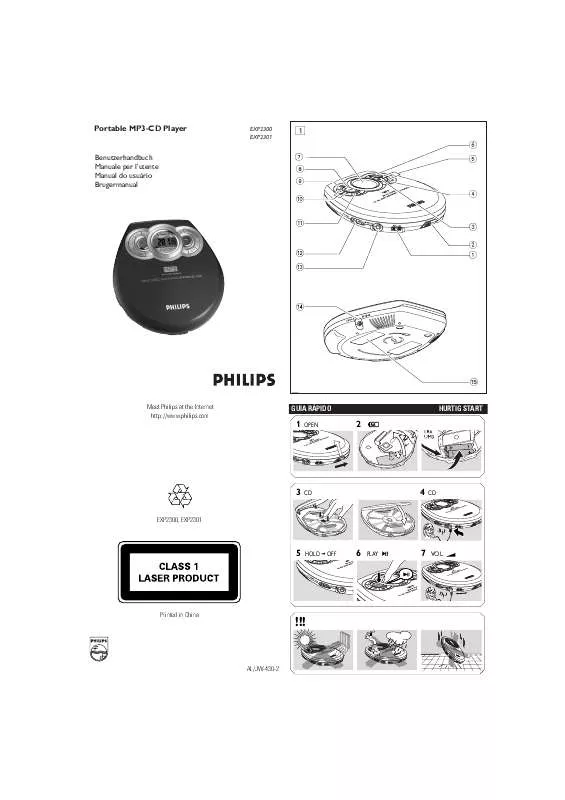 Mode d'emploi PHILIPS EXP2300