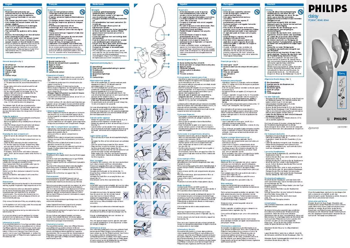 Mode d'emploi PHILIPS FC6044