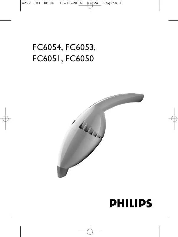 Mode d'emploi PHILIPS FC6054