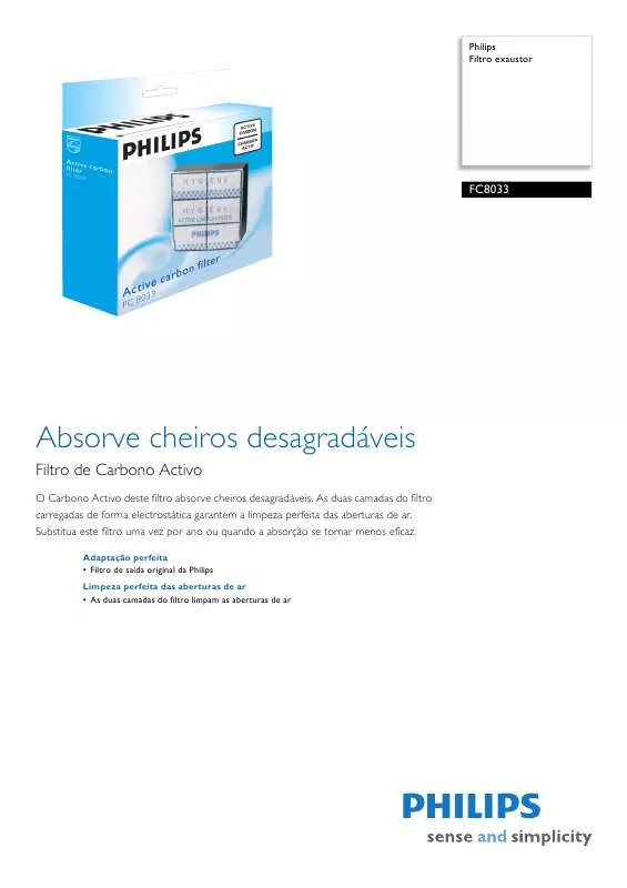 Mode d'emploi PHILIPS FC 8033