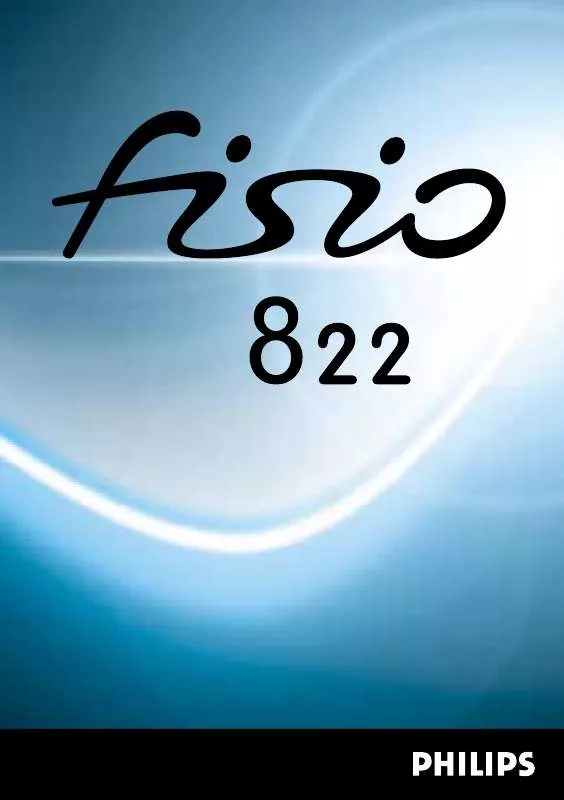 Mode d'emploi PHILIPS FISIO 822