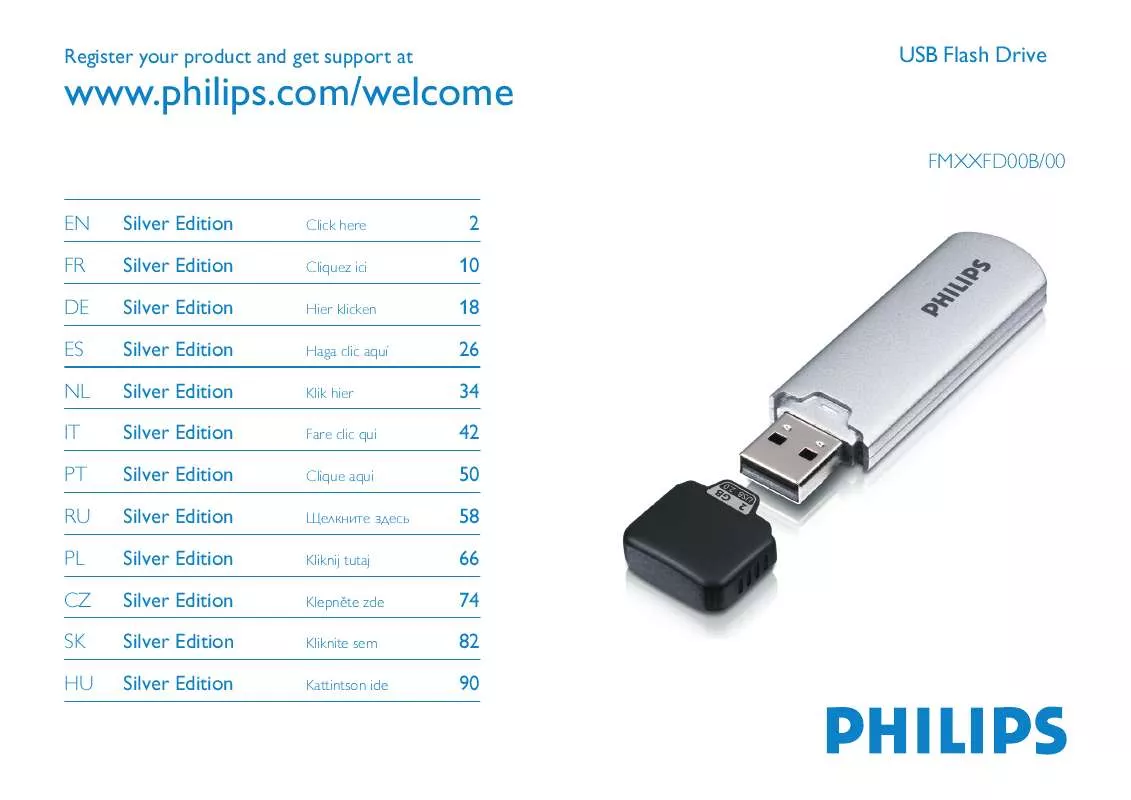 Mode d'emploi PHILIPS FM16FD00B