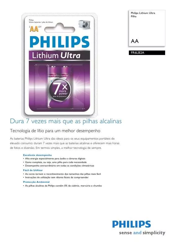 Mode d'emploi PHILIPS FR6LB2A