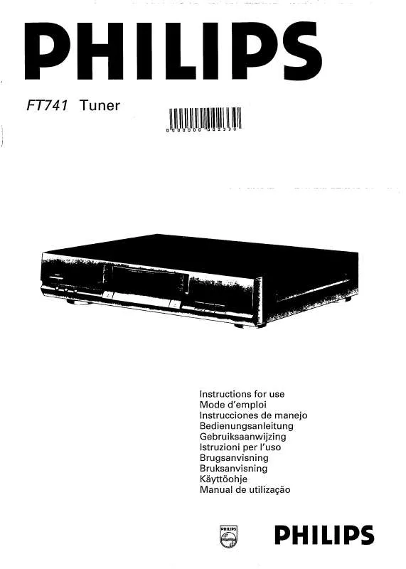 Mode d'emploi PHILIPS FT741