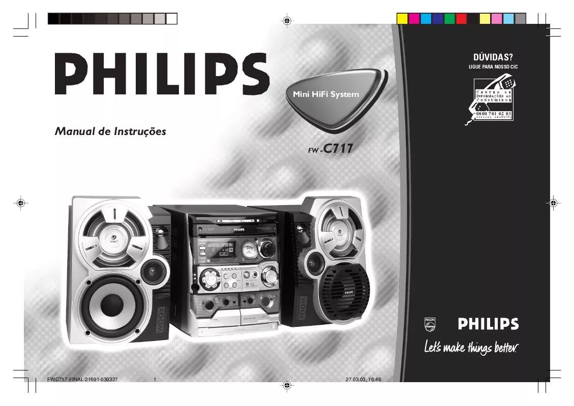 Mode d'emploi PHILIPS FW-C717