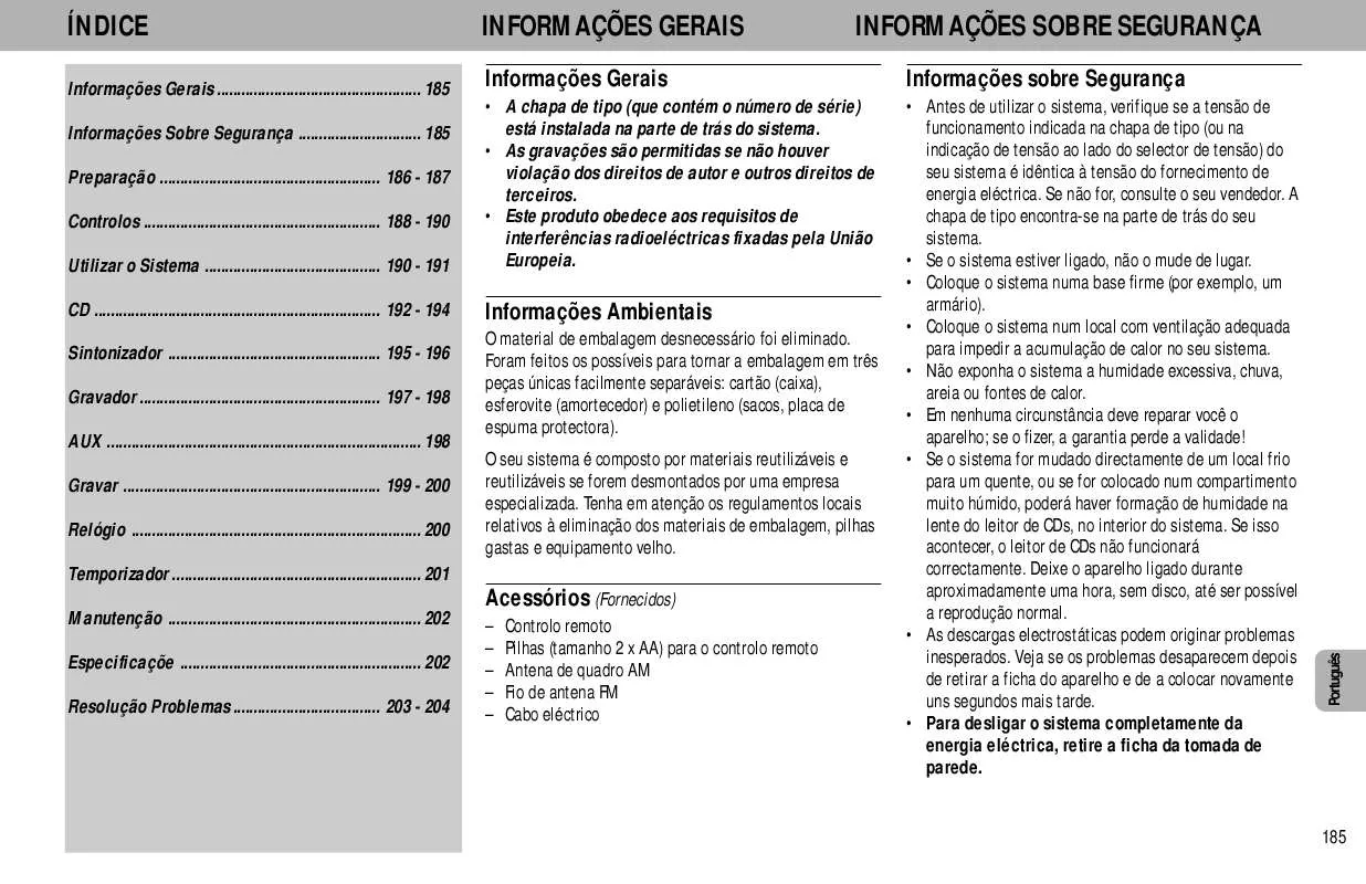 Mode d'emploi PHILIPS FW320C