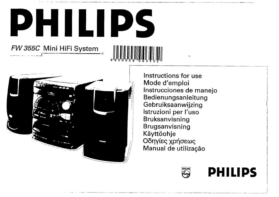 Mode d'emploi PHILIPS FW355C/25G